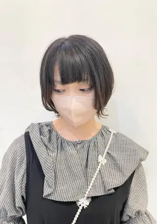 ショート 髪質改善カラー🤍 エクステ✨君島由実子のヘアスタイル