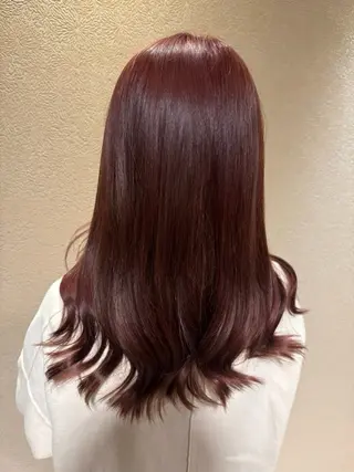 セミロング カラー UNREVE所属・藤井 麗桜のヘアスタイル
