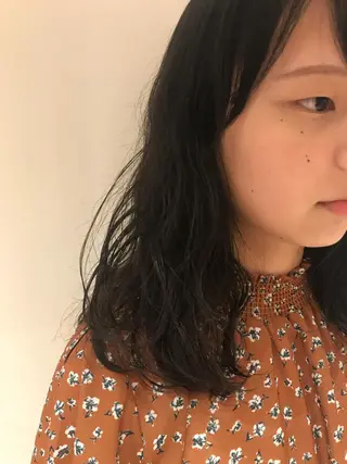 ロング パーマ 清水 ちひろ ✄トップスタイリストのヘアスタイル