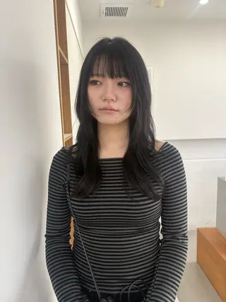 ロング 🪻韓国カット 🤍yuanのヘアスタイル