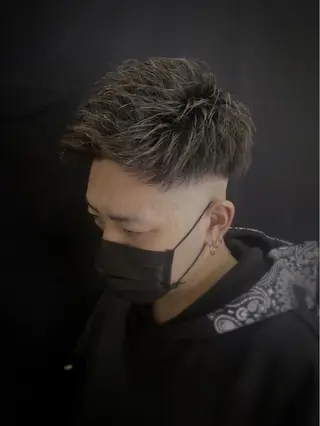 ショート メンズ メンズパーマ/ メッシュ😎タクミのヘアスタイル