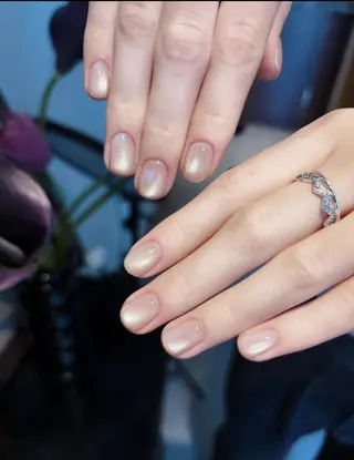 ネイル RAFFINE 月🦋🩵のネイルデザイン