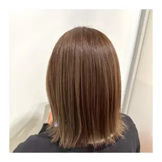 ミディアム カラー あべ ゆうかのヘアスタイル