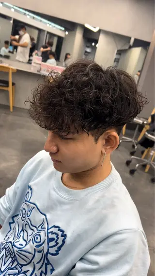 パーマ メンズ 藤平海音/fifth PARKのヘアスタイル