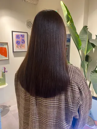 セミロング カラー 当日予約大歓迎💗 依田瑞希のヘアスタイル