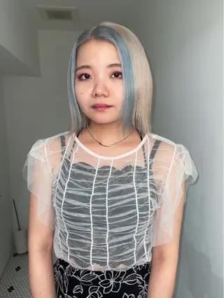 ショート PUNEL所属・🌙艶ハイトーン/ ミユウのヘアスタイル