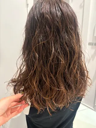 セミロング パーマ 🐭花小金井 かがり お洒落パーマ🐭のヘアスタイル