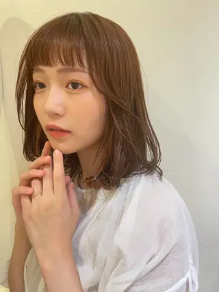 ミディアム カラー 清水　ちひろ ✄トップスタイリストのヘアスタイル