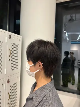 ショート カラー メンズ レイヤーカット/ 堺 健人のヘアスタイル