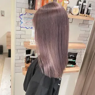 セミロング カラー 大人可愛い/レイヤー /ブリーチ/溝口誠二のヘアスタイル