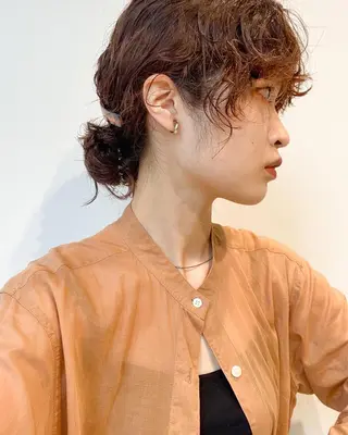 ロング カラー パーマ ヘアアレンジ メンズ ネイル マツエク・マツパ パーマスタイル🔅 sayacaのヘアスタイル