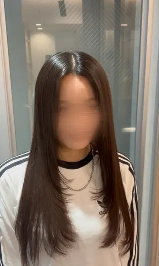 ロング はるか🌎まつパ /レイヤー/メンズのヘアスタイル