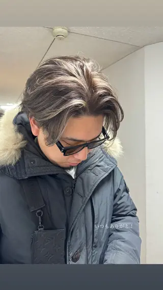 ショート カラー パーマ ヘアアレンジ メンズ メンズ特化 しゅうへいのヘアスタイル
