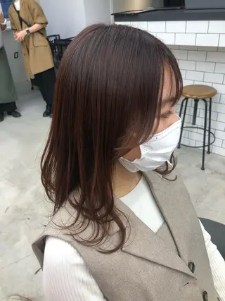 ミディアム 🌼渋谷韓国ヘア 桑尾幸奈🌼のヘアスタイル