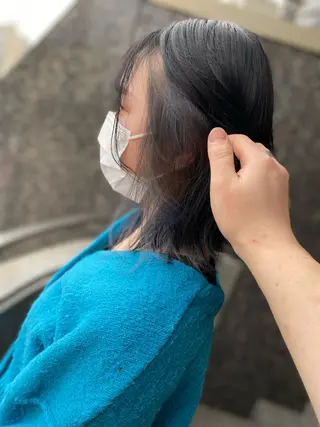 ミディアム ヨシダ フミノリのヘアスタイル