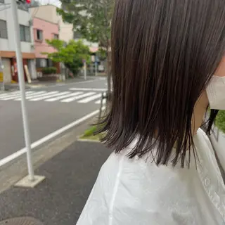 ミディアム 中村 未夢のヘアスタイル
