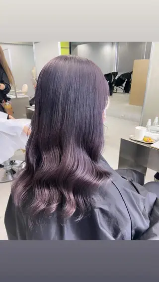 ロング カラー yuna/ボブカット /ハイトーンカラーのヘアスタイル
