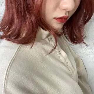 ミディアム カラー ヘアアレンジ ♡韓国風ヘア 🐈♡MIHOのヘアスタイル