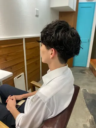 パーマ メンズ 🤎カット/ブリーチ /縮毛矯正/大宮🤎のヘアスタイル