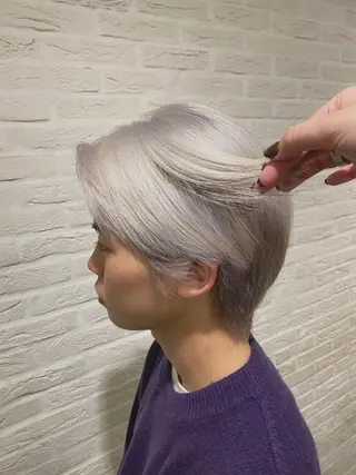 カラー メンズ sio.nail&eyebrow salon shimokitazawa2号店所属・nailist mana𖤐´-のネイルデザイン