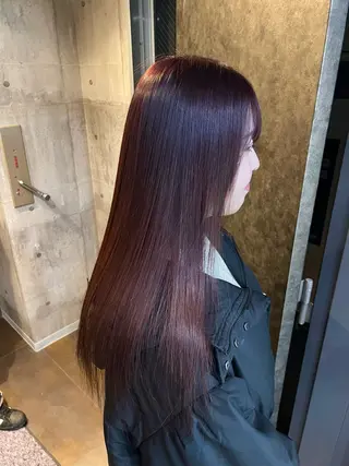 ロング ヘアアレンジ スワイプするのちょっ と待った艶髪/透明感のヘアスタイル