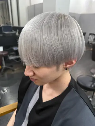 ショート カラー メンズ ブリーチ/髪質改善/ メンズ/ KOKIのヘアスタイル