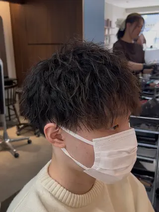 パーマ メンズ 伊藤 陸のヘアスタイル