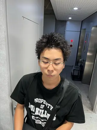 ショート カラー パーマ メンズ 🔥スパイキー 特化🔥菊水皐暉🔥のヘアスタイル