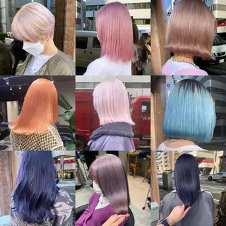 ショート ハイトーン/メンズ/ ボブ RINのヘアスタイル