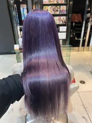 セミロング カラー EARTH 三重県 四日市店所属・髪質改善/ ハイトーン/坂本拓のヘアスタイル