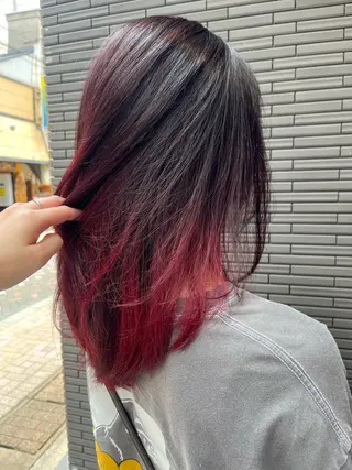 ミディアム ヘアアレンジ/ カラー/hazukiのヘアスタイル