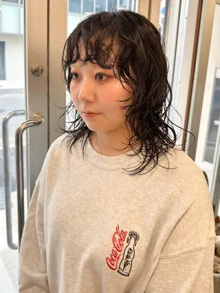 セミロング パーマ 🐏nao暖色カラー 《上前津/大須》🐏のヘアスタイル