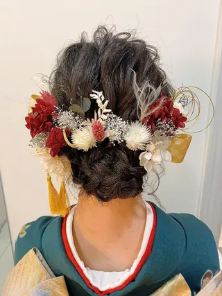 ミディアム カラー 佃 知南のヘアスタイル