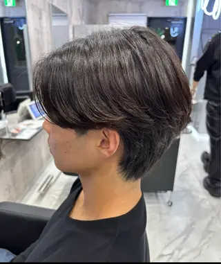 ショート メンズ 🍑🧋ハイトーン 暖色カラーlucaのヘアスタイル