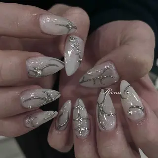 ネイル moca  心斎橋店所属・moca心斎橋店 Aina🐈‍⬛🤍のネイルデザイン