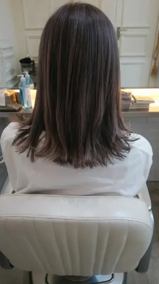 セミロング SALOWIN渋谷&new店所属・束感&韓国ヘア🐰 koumeiのヘアスタイル