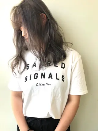 セミロング 小澤大輔 YOLO hairのヘアスタイル