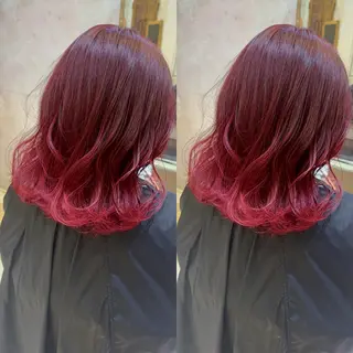 ミディアム 服部大地/ブリーチ 無しWカラー髪質改善のヘアスタイル