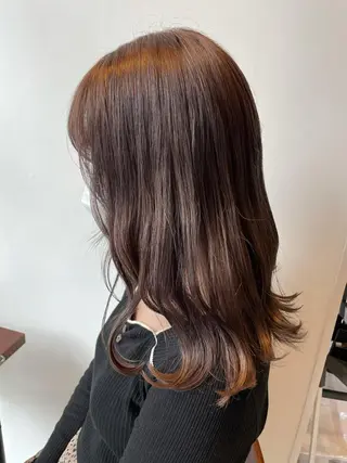 セミロング カラー 女性リピ90%🍨 🩷佐藤みずきのヘアスタイル