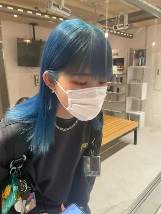 ミディアム カラー 艶ハイトーン👑♡ NATSUKIのヘアスタイル