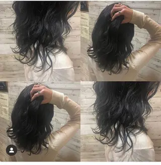 セミロング カラー 関 桃子のヘアスタイル