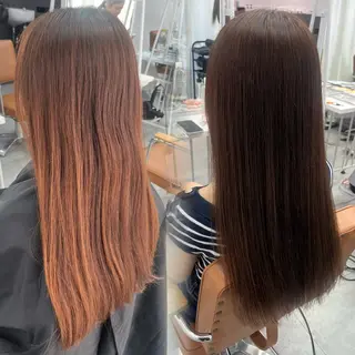 ロング 髪質改善/グレージュ サラサ🩶ᩚのヘアスタイル