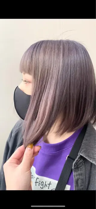 ミディアム カラー 縮毛矯正✖️似合わせ 🌻ヒトミのヘアスタイル