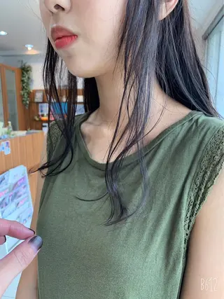 ロング カラー ヘアアレンジ 白髪女性専門店竹内 涼乃のヘアスタイル