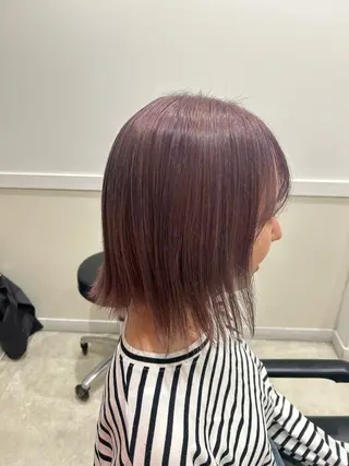 セミロング カラー GO TODAY SHAiRE SALON所属・🌼透け感カラー 🌼Rinaのヘアスタイル
