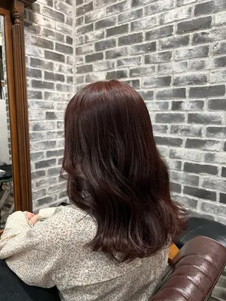 ミディアム パーマ×透明感カラー MIOのヘアスタイル