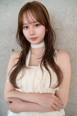 ロング カラー anri🤍🎀 メンズパーマのヘアスタイル