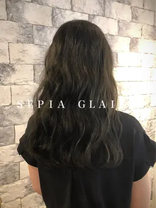 ロング カラー パーマ 美髪矯正 🌈髪質改善 山下のヘアスタイル