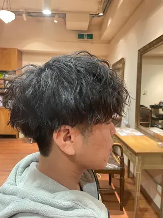 ショート パーマ メンズ 🌙19時以降通える メンズ専門 コーダイのヘアスタイル