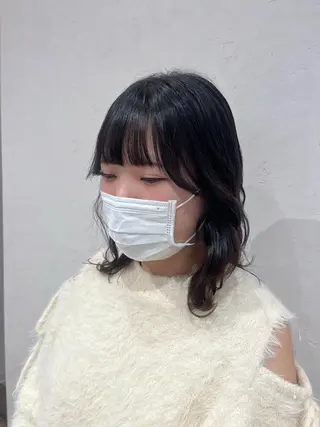 ミディアム 北島 遥香🫧インナ ー /ベージュカラーのヘアスタイル